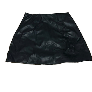 H&M Divided Women’s Faux Leather Zip Up Skirt